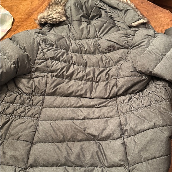 The North Face Gray Puffer Jacket - Picture 4 of 8